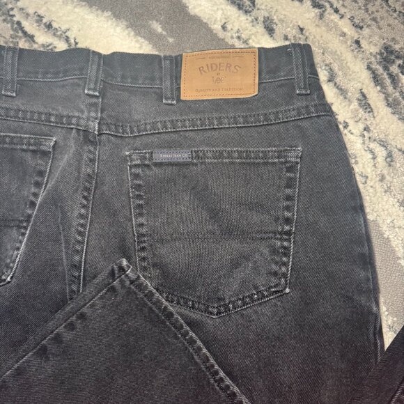 Riders by Lee Dark Wash Black Straight Denim Jeans - Picture 4 of 12